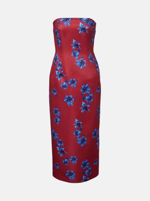 EMILIA WICKSTEAD Leila floral duchess satin midi dress