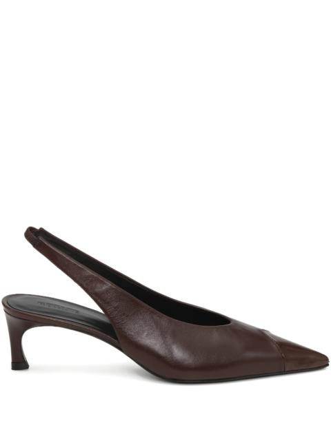 ROTATE Rotate Slingback Leather Pumps