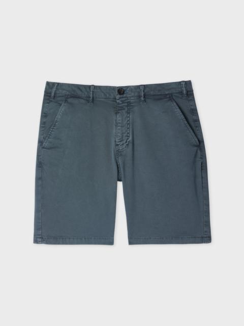 Paul Smith Anthracite Cotton-Twill 'Broad Stripe Zebra' Shorts