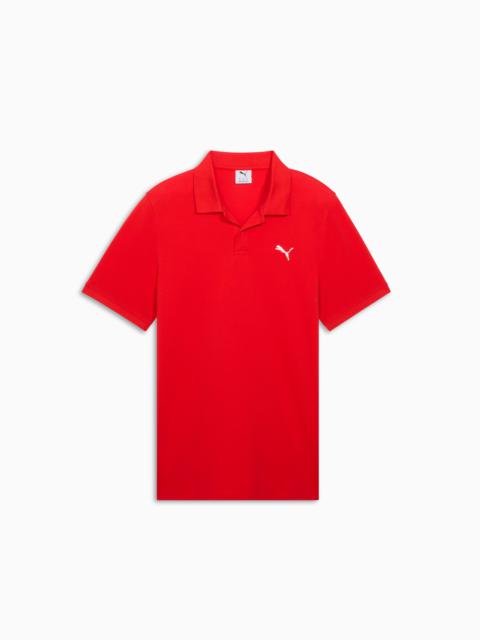 PUMA Essentials Small PUMA Logo Pique Polo US Men