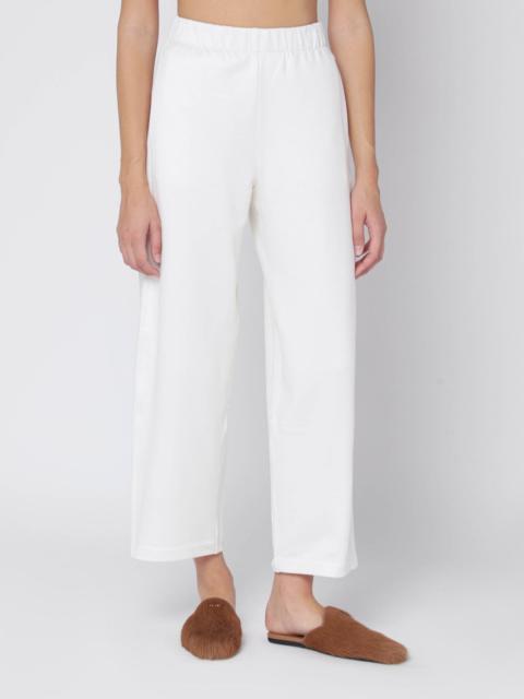 Max Mara White silk blend trousers