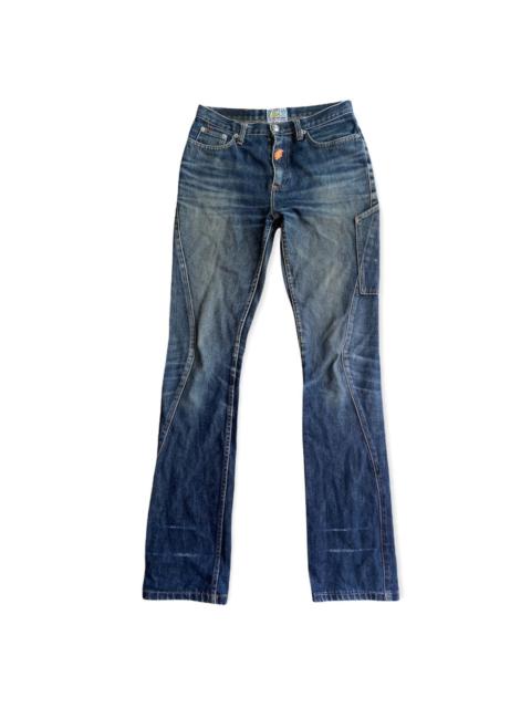 Walter Van Beirendonck Curve panel Jeans