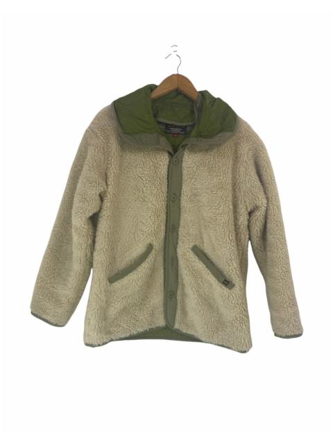 Other Designers Avirex Sherpa Jacket With Quilted Hoodie Design