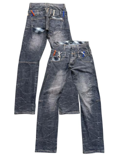 Other Designers Japanese Brand - Barcedos Double Waist Multipocket Gothic Denim Jeans