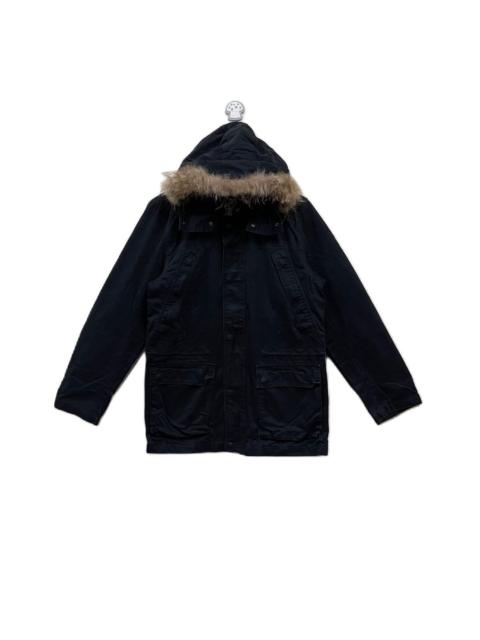 Other Designers Ships Jet Blue Fur Hoodie Jacket Japanese Brand