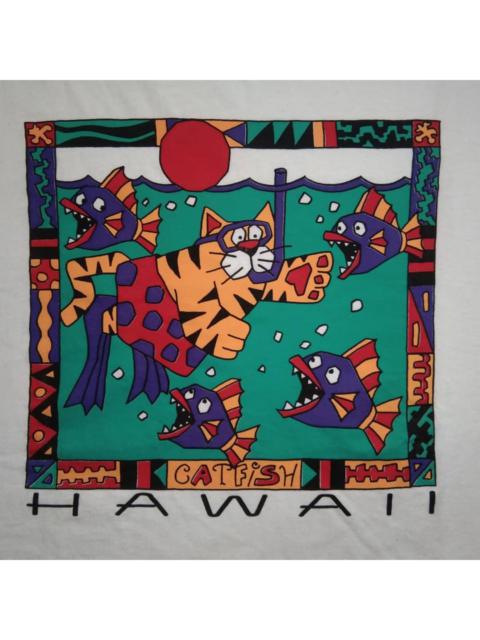 Other Designers Vintage - VTG 90s Lee USA Catfish Hawaii tshirt
