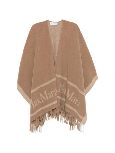Max Mara Max Mara Women Jacquard Wool Poncho
