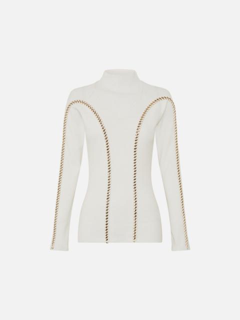 CAMILLA HIGH NECK KNIT TOP