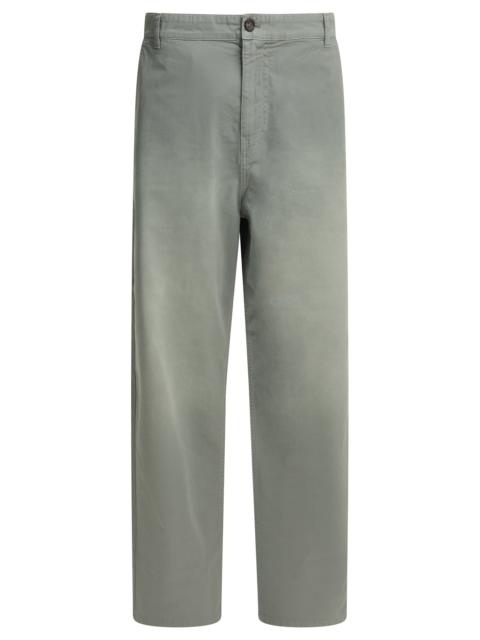 Miu Miu Miu Miu Cotton Twill Pants Grey Women