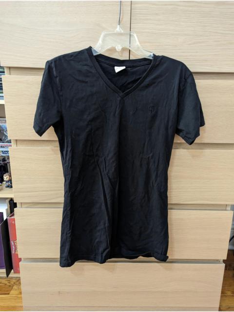 Other Designers Vintage - Blank Black V Neck T Shirt