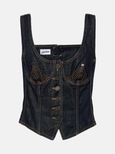 Jean Paul Gaultier $912 Jean Paul Gaultier Denim Bustier