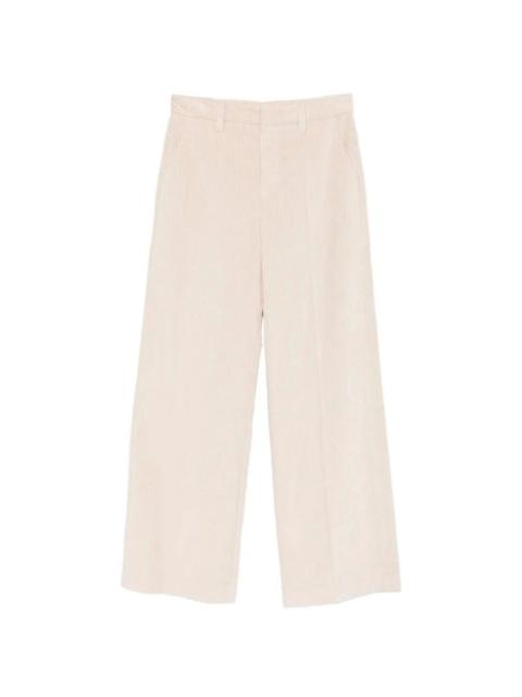 Brunello Cucinelli Brunello Cucinelli Women Corduroy Loose Pants With Monili