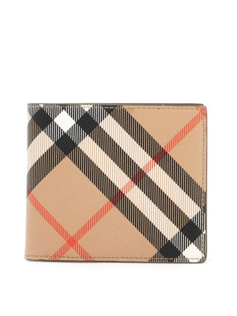 Burberry BOOK WALLET IN COATED CANVAS BI-FOLD DESIGN