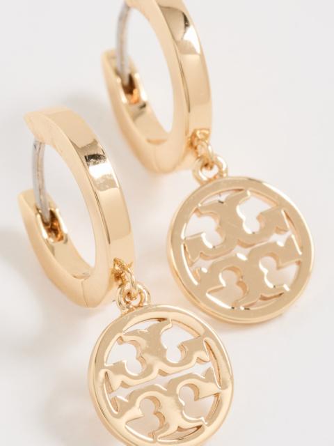 TORY BURCH Icon Huggie Hoop Earrings