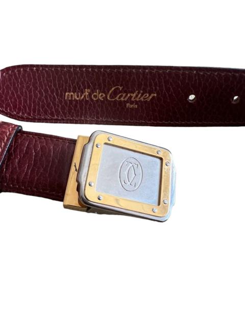 Cartier GRAIL🔥Cartier Paris Gold Pleated Buckle Lamb Leather Belt