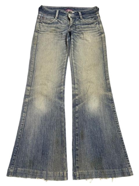 Other Designers Streetwear - Vintage Japanese Brand Mud Faded Wash Style Flare Jeans