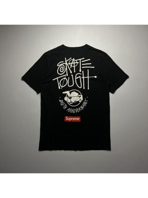 Stüssy Stüssy × Supreme “Skate Tough” 30th Anniversary Tee (2010)
