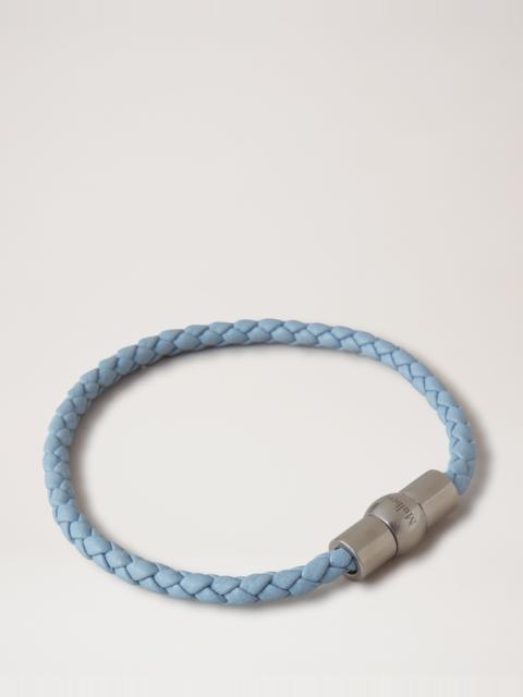 Mulberry Iris Bracelet
Poplin Blue Heavy Grain & Stainless Steel