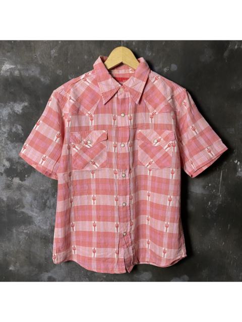 Other Designers Vintage edwin cactus western style shirt with stone button