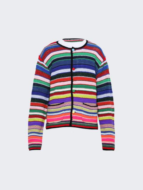 SAINT M×××××× X Lastman Knit Cardigan Multicolor