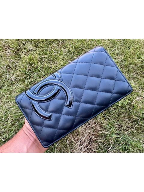 CHANEL Authentic Chanel Cambon Ligne Quilted Lambskin Wallet