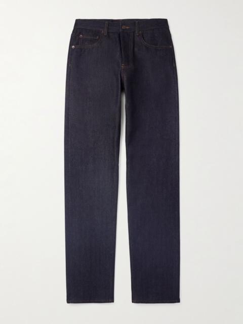 Loro Piana Kamen Straight-Leg CashDenim® Jeans Blue