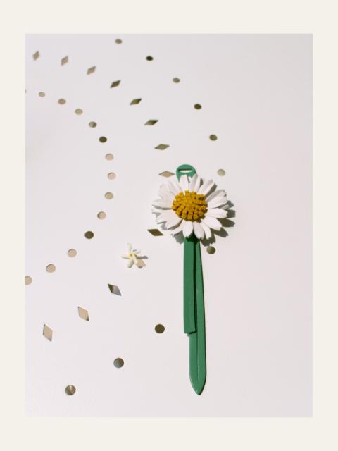 BERNADETTE The Leather Daisy Charm