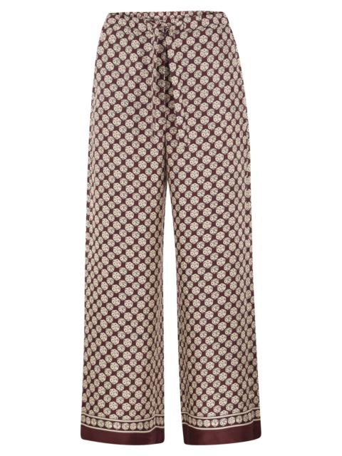 'S Max Mara S Max Mara Women Stmamelia - Printed Silk Twill Wide-Leg Trousers