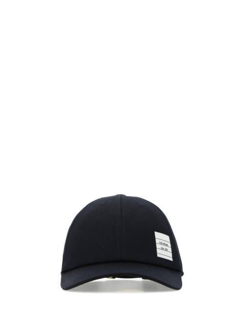 Thom Browne Midnight blue cotton baseball cap