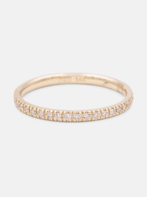 SYDNEY EVAN 14kt yellow gold eternity ring with diamonds