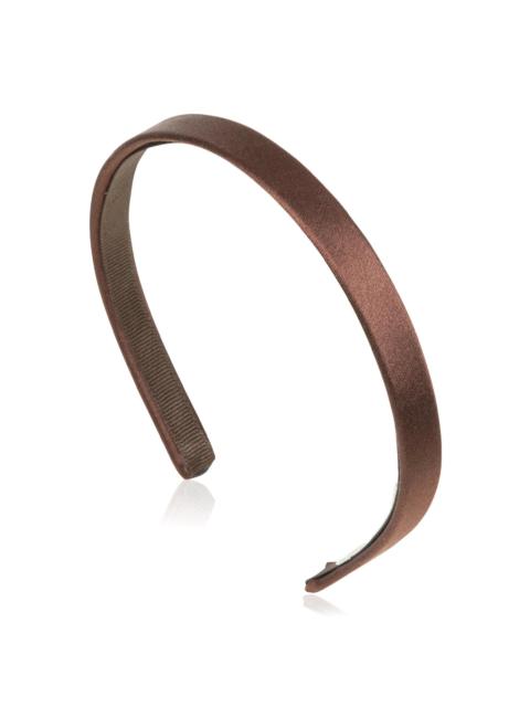 Jennifer Behr Lucy Silk Headband brown