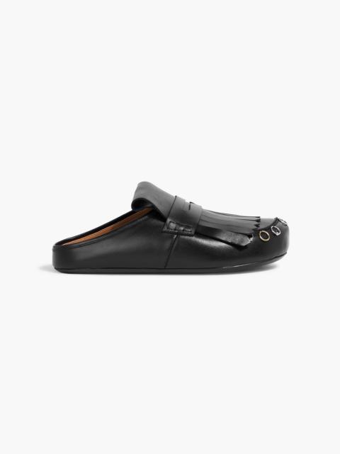 Marni Sabot embellished leather clogs
