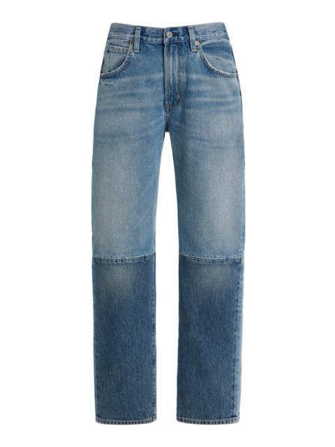 Citizens of Humanity x Bloom Farm Exclusive Winslow Reworked Rigid Low-Rise Boyfriend Jeans medium wash