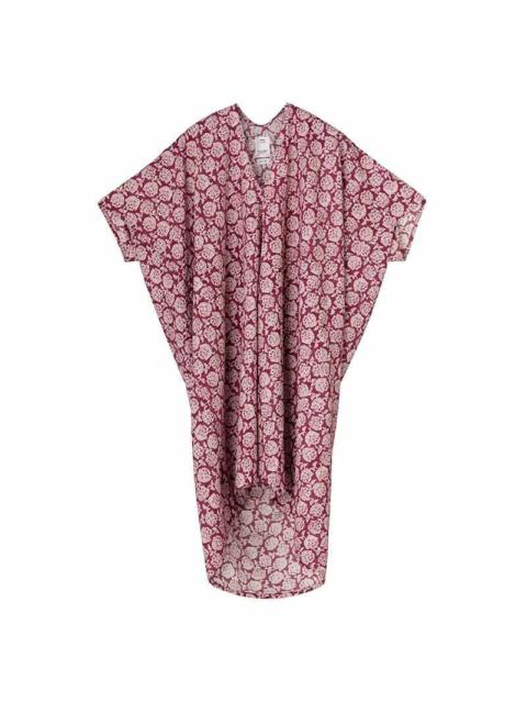visvim RUANA DRESS KHADI RED