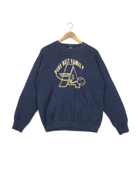 Other Designers Vintage - Vintage LA Sweatshirt vtg MLB Spellout Big Logo Los Angeles