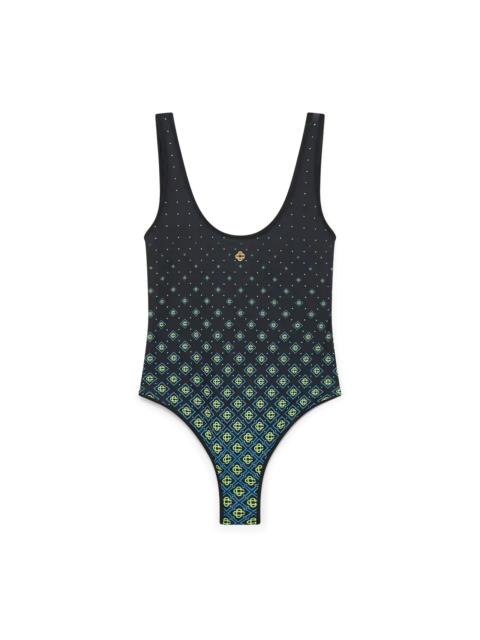 CASABLANCA Degrade Black Monogram Swimsuit