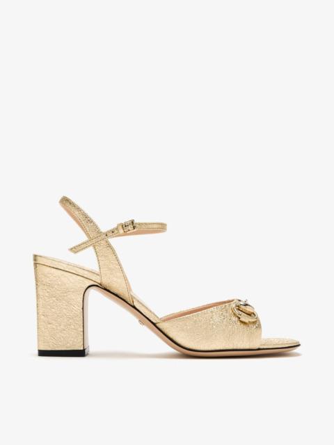 GUCCI Gucci Horsebit Mid Heel Sandals