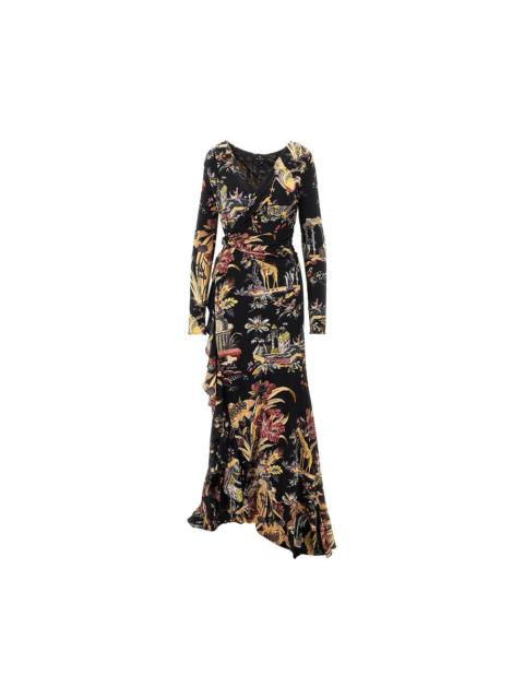 Etro Etro Stretch Viscose Long Dress Black Women