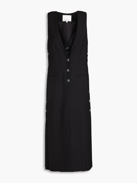 3.1 Phillip Lim Grain de poudre wool-blend midi dress