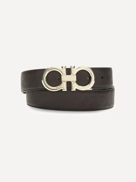 FERRAGAMO Reversible and adjustable Gancini Belt