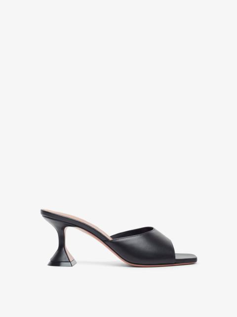 Amina Muaddi Lupita Slipper 70 black leather mules