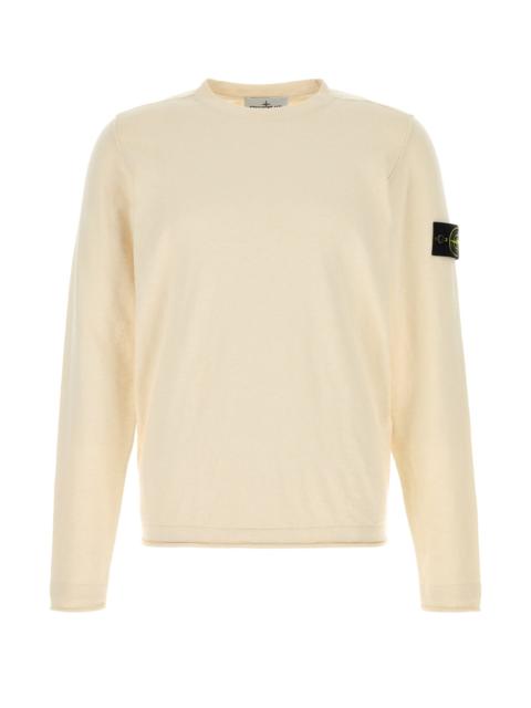 Stone Island Cream cotton blend sweater