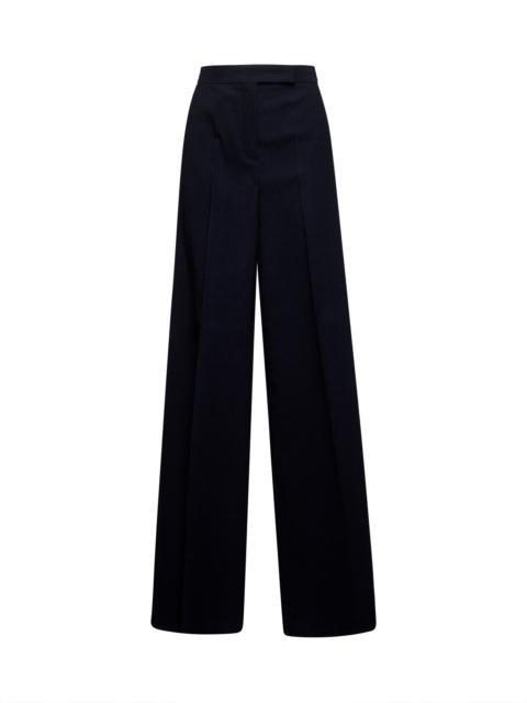 Max Mara Women Blue Wool Cordonet Osol Trousers