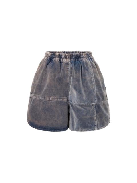 ANNTIAN SHORTS THE CLASH - GARMENT DYED -D BLUE