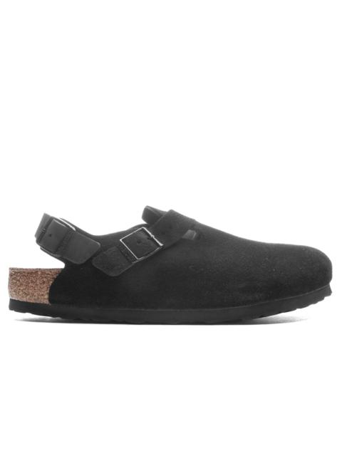 BIRKENSTOCK WIDE TOKIO SUEDE LEATHER - BLACK