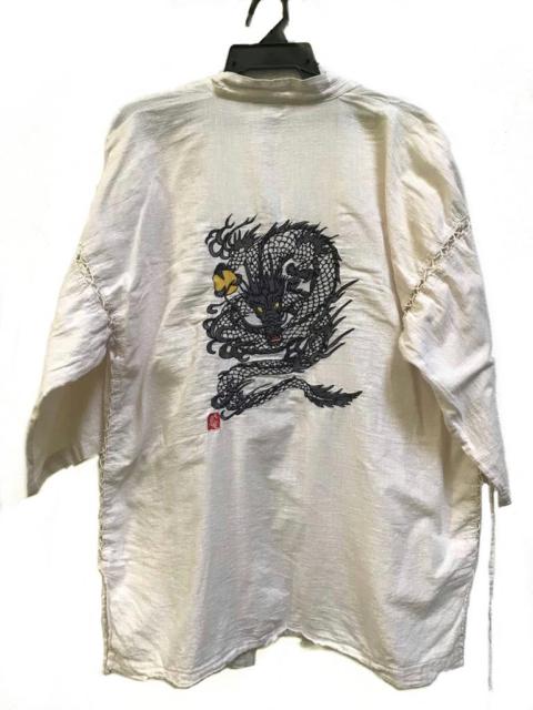 Other Designers Kimono Japan Dragon - Dragon Embroidered Print haori Kimono