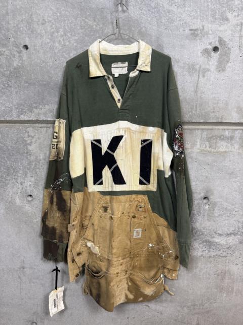 Greg Lauren 1 of 1 Greg Lauren x Kith 1of1 Runway 50/50 Rugby Shirt