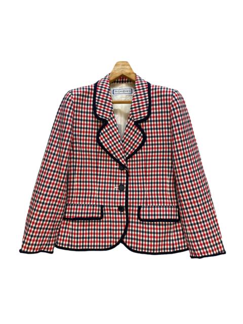 Other Designers Vintage - Yves Saint Laurent Checked Casual Jacket #A6-0168
