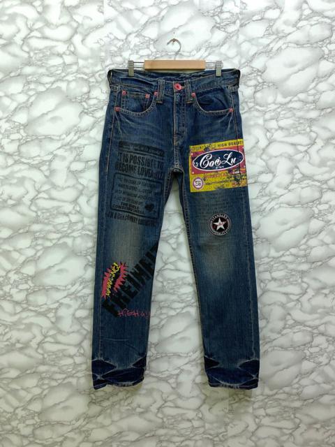 Other Designers Designer - Japanese CO & LU Hysteric Style Patches Denim Pants