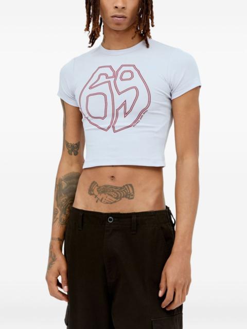 Perks and Mini graphic-print cropped T-shirt